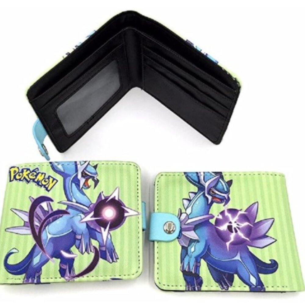 Dialga Pokémon Trifold Wallet Snap Closure Card Holder